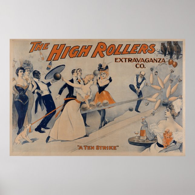 High RollersBowling Party Theatre Poster (Front)