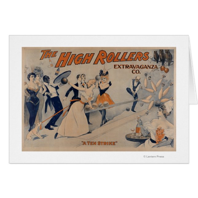 High RollersBowling Party Theatre Poster (Front Horizontal)