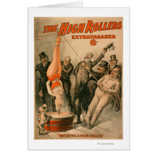 High RollersDunking Woman in Beer Poster