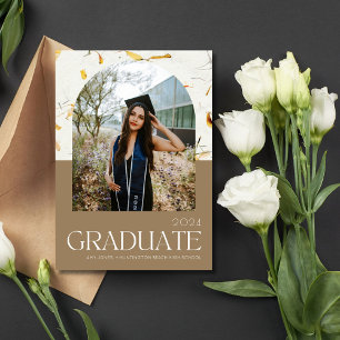 High School Arch Photo Graduation Party Invite