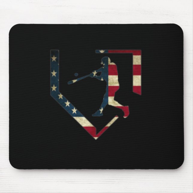 High School Baseball Season College Ball Player Us Mouse Mat (Front)