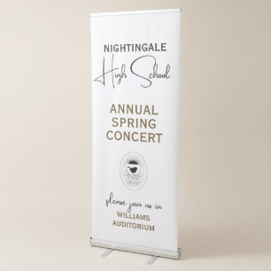 High School Chorus Band Concert Music Event Logo Retractable Banner