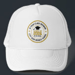 High School Class Reunion College Graduation Year Trucker Hat<br><div class="desc">Personalised school reunion gifts and merchandise for high school graduate and college alumni. All texts are editable to fit your occasion. Background colour and text colour are editable using the design tool. Perfect souvenir for school or college reunion.</div>