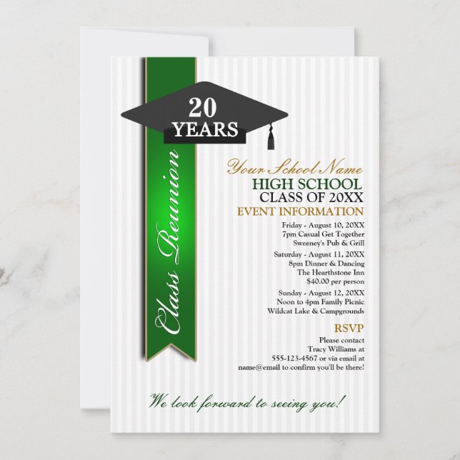 High School Class Reunion Invitation (Front)