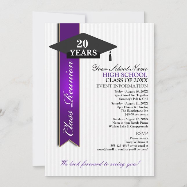 High School Class Reunion Invitation (Front)