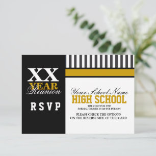 High School Class Reunion RSVP Invitation