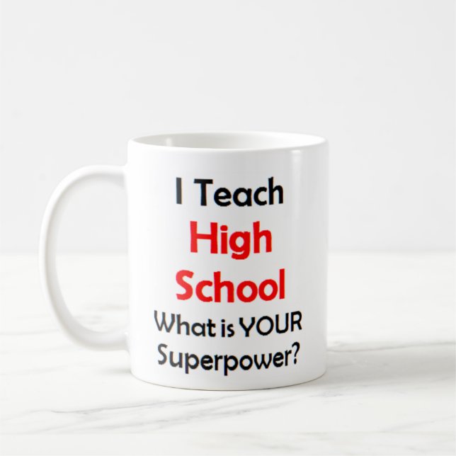 high school coffee mug (Left)