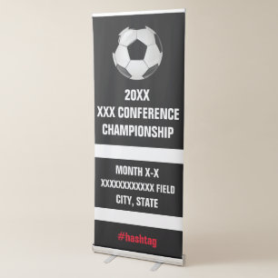 High School / College Soccer Conference Tournament Retractable Banner