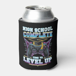 High School Complete Gamer Gaming Graduation Can Cooler