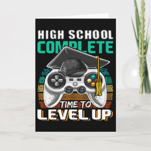High School Complete Video Game Senior Graduation Card