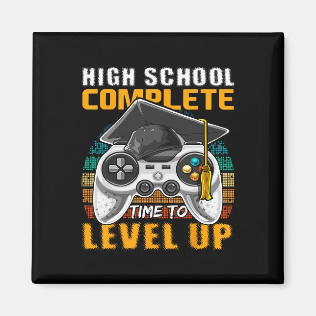 High School Complete Video Game Senior Graduation  Magnet (Front)