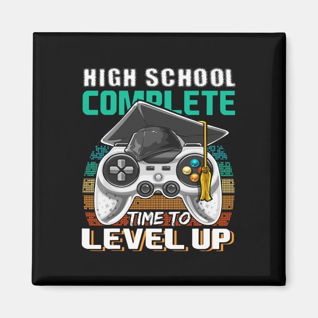 High School Complete Video Game Senior Graduation  Magnet (Front)