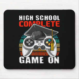 High School Complete Video Game Senior Graduation Mouse Mat