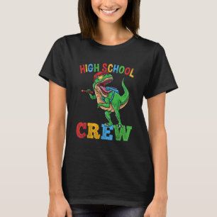 High School Crew Rex Dinosaur Back To School Boys  T-Shirt