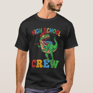 High School Crew Rex Dinosaur Back To School Boys T-Shirt