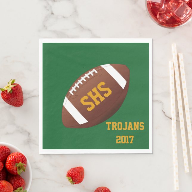 High School Football Team Homecoming Party Napkins (Insitu)
