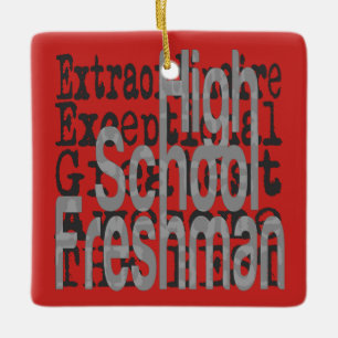 High School Freshman Extraordinaire Ceramic Tree Decoration