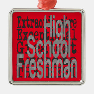 High School Freshman Extraordinaire Metal Tree Decoration
