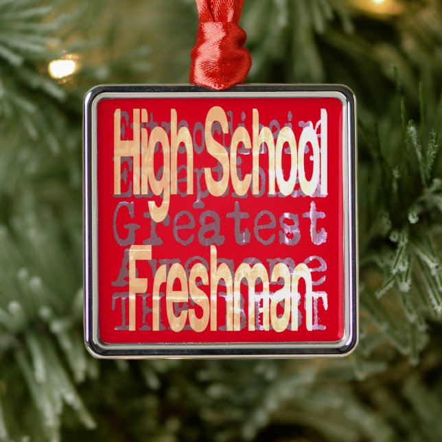 High School Freshman Extraordinaire Metal Tree Decoration (Tree)