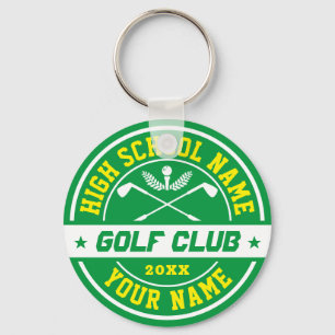 High School Golf Club Personalised Sports Key Ring