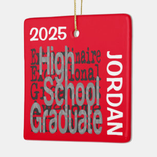 High School Graduate Extraordinaire CUSTOM Ceramic Ornament