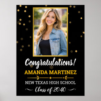 High School Graduate Photo Graduation Poster