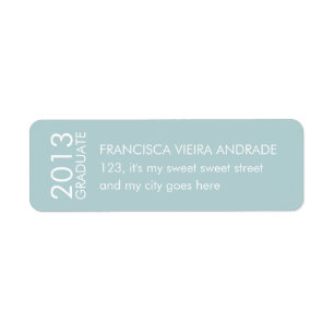 High School Graduation 2013 Vertical Blue White