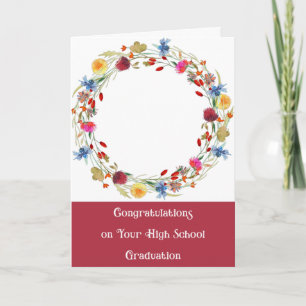 High School Graduation Add Grad Photo Card