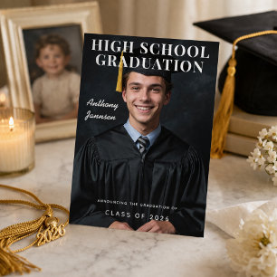 High School Graduation Announcement Photo Card