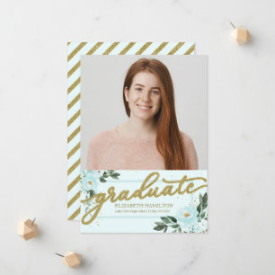 High School Graduation Announcement Photo Card