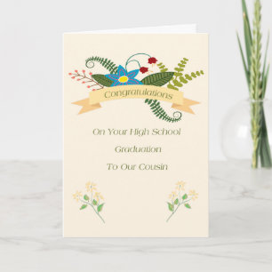 High School Graduation Card for Cousin