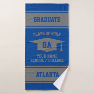 High School Graduation Class of 2021 senior gift Bath Towel