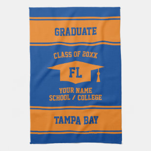 High School Graduation Class of 2021 senior grad Tea Towel
