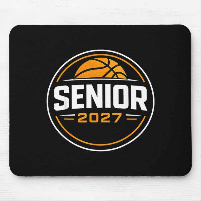 High school graduation class of 2027 senior 27 mum mouse mat (Front)