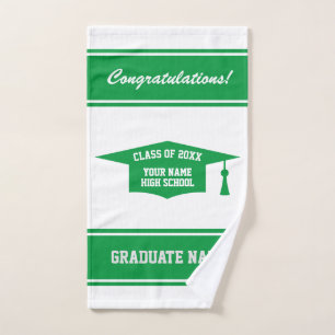 High School Graduation Class of 20XX tassel cap Hand Towel