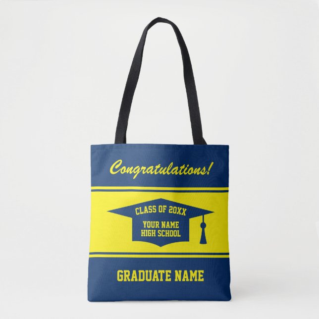 High school Graduation Day Class of 2024 custom Tote Bag (Front)
