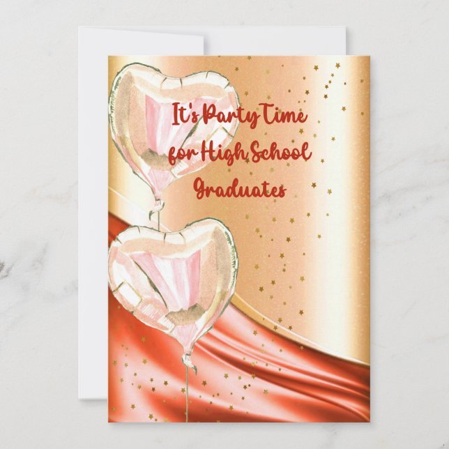 High School Graduation Party Card (Front)