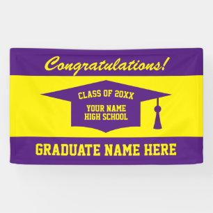 High School graduation party class of 2024 custom Banner