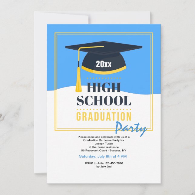 High School Graduation Party Invitation (Front)