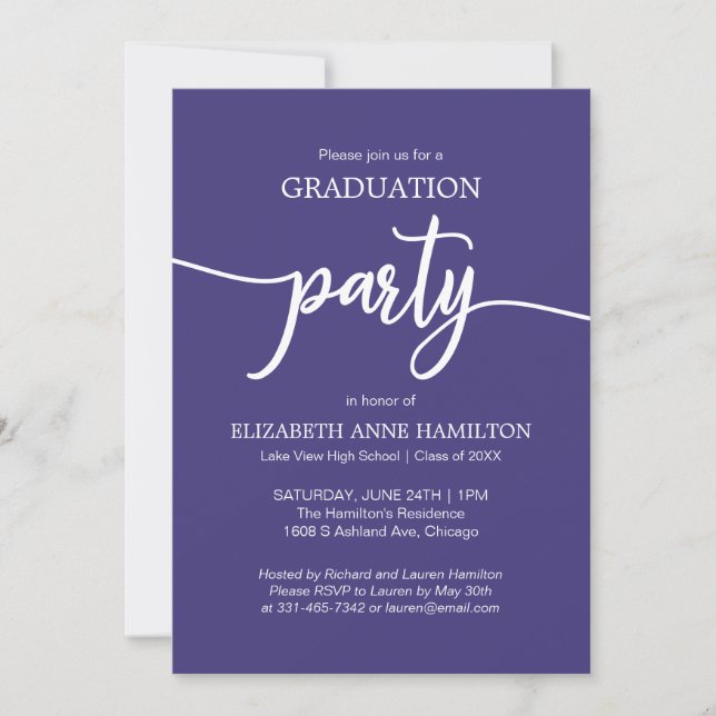 High School Graduation Party Invitations (Front)