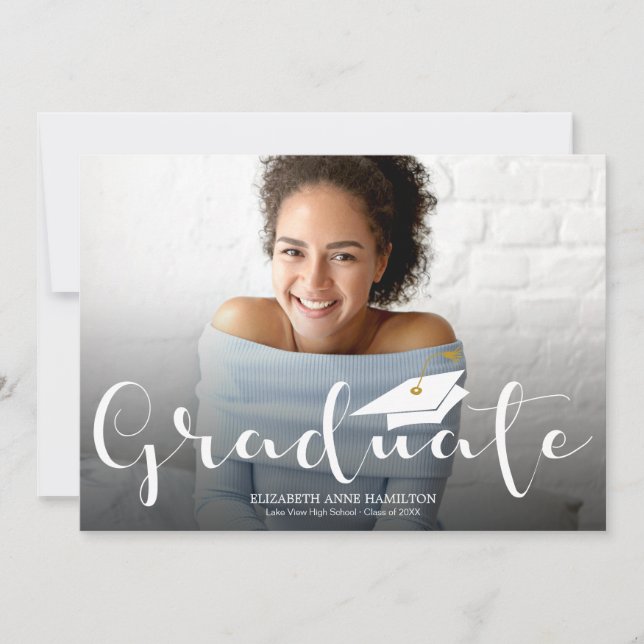 High School Graduation Photo Announcement (Front)