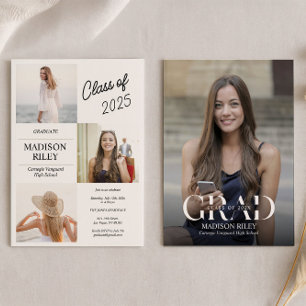 High School Graduation Photo Invitation