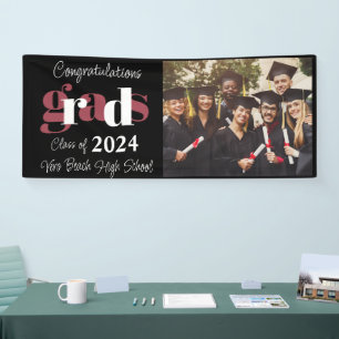 High School Graduation Photo Party  Banner