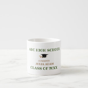 High School Graduation Senior celebration Script Espresso Cup