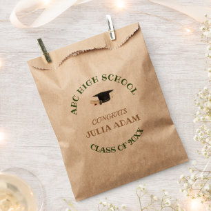 High School Graduation Senior celebration Script Favour Bags
