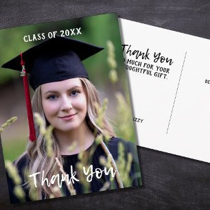 High School Graduation Thank You Postcards