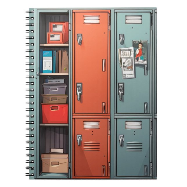 'High school hallways locker art journal (Front)