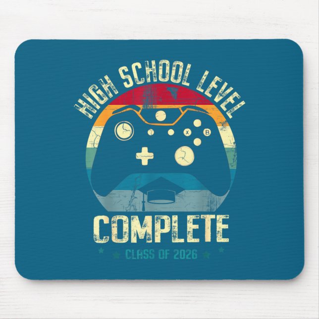 High School Level Complete Gamer Artwork Mouse Mat (Front)