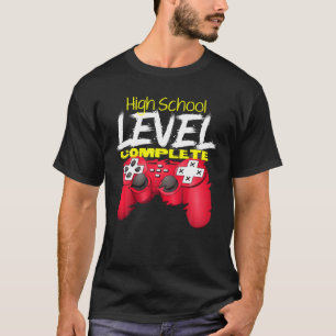 High School Level Complete Gamer Video Games Gradu T-Shirt