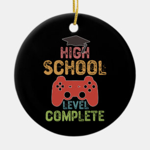 High School Level Complete - Graduation Ceramic Tree Decoration